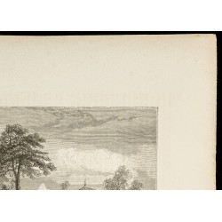 Gravure de 1860 - Temple toungouse sur les rives de l'Amour - 3
