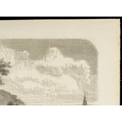 Gravure de 1860 - Une plage de la baie de Tourane - Viêt Nam - 3