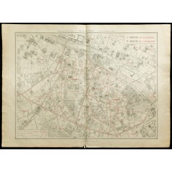 Gravure de 1919 - 5eme et 6eme arrondissement de Paris - 1