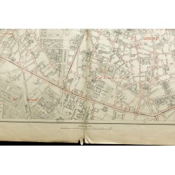 Gravure de 1919 - 5eme et 6eme arrondissement de Paris - 5