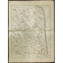 Gravure de 1919 - 20eme arrondissement de Paris - 1
