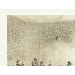 Gravure de 1873 - Massacre des otages de la Commune de Paris - 3