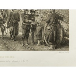 Gravure de 1873 - Massacre des otages de la Commune de Paris - 6