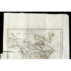 Gravure de 1820 - Carte ancienne de l'Amérique septentrionale - 2