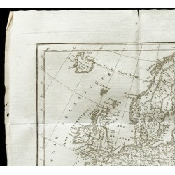 Gravure de 1820 - Carte ancienne de l'Europe - 2