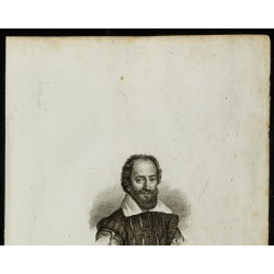 Gravure de 1850 - Portrait de Sully - 2