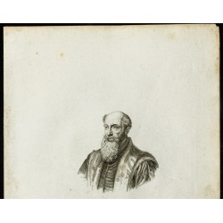 Gravure de 1850 - Portrait de Michel de l'Hospital - 2