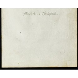 Gravure de 1850 - Portrait de Michel de l'Hospital - 3