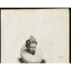 Gravure de 1850 - Portrait de Henri III - 2