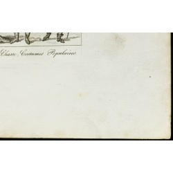 Gravure de 1850ca - Costumes du 15ème siècle - 5