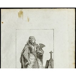 Gravure de Portrait en pied de Catherine de Médicis - 2