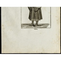 Gravure de 1850 - Portrait de Jean Calvin - 3