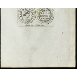 Gravure de Sceau de Charlemagne, mosaïque et Pépin le Bref - 3