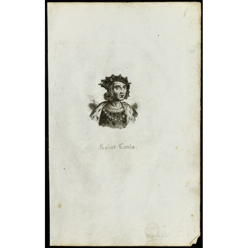 Gravure de Portrait de Saint Louis - 1