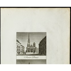 Gravure de Vue de Saint-Denis et de la Sainte Chapelle - 2