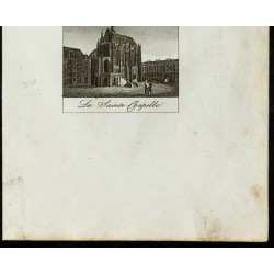 Gravure de Vue de Saint-Denis et de la Sainte Chapelle - 3