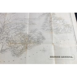Gravure de 1839 - Carte de British America - 5
