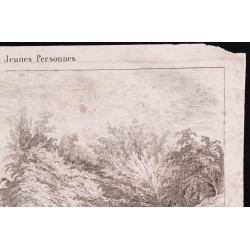 Gravure de 1840 - Vue des environs de Meudon - 3