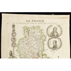 Gravure de Carte du département du Rhône - 2