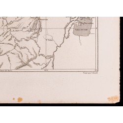 Gravure de 1880 - Carte du Darien Méridional - 6