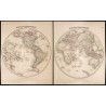 1857 - Gigantesque mappemonde en deux parties