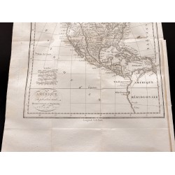Gravure de 1824 - Carte de l'Amérique du Nord - 3