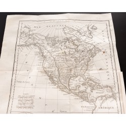 Gravure de 1824 - Carte de l'Amérique du Nord - 4