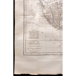 Gravure de 1824 - Carte de l'Amérique du Nord - 5
