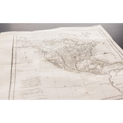 Gravure de 1824 - Carte de l'Amérique du Nord - 7