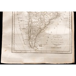 Gravure de 1824 - Carte de l'Amérique du Sud - 5