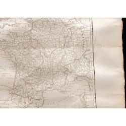 Gravure de 1824 - Carte du royaume de France - 5