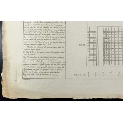 Gravure de 1805 - Plan d'un manège couvert (Charpente) - 5