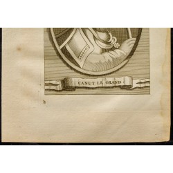 Gravure de 1749 - Portrait de Canut le Grand - 3