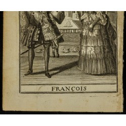 Gravure de 1705 - Français et Française dans leur costume - 3