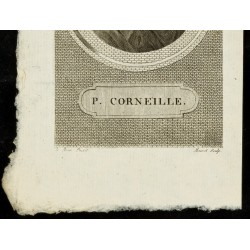 Gravure de 1810 - Portrait de Pierre Corneille - 3