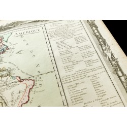 Gravure de 1764 - Carte ancienne de l'Amérique - 6