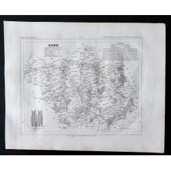 Gravure de 1833 - Département de l'Aube - 1