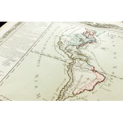 Gravure de 1764 - Carte ancienne de l'Amérique - 7