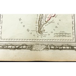 Gravure de 1764 - Carte ancienne de l'Amérique - 9