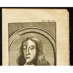 Gravure de 1710 - Portrait de Charles II - 2