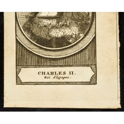 Gravure de 1710 - Portrait de Charles II - 3