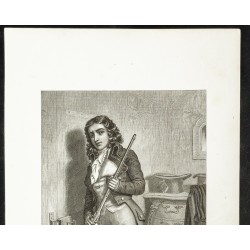Gravure de 1850 - Portrait en pied de Barbaroux - 2
