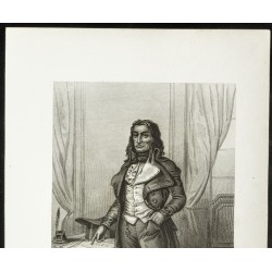 Gravure de 1850 - Portrait en pied de Fouquier Tinville - 2