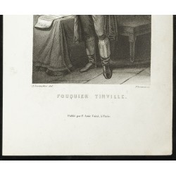 Gravure de 1850 - Portrait en pied de Fouquier Tinville - 3
