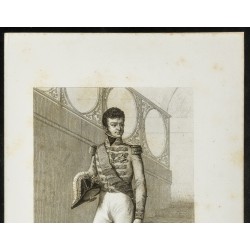 Gravure de 1850 - Portrait en pied de Jérôme Bonaparte - 2