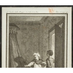 Gravure de XVIIIe - Petite gravure sur l'Histoire de la belle Arouya - 2