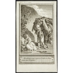 Gravure de XVIIIe - Petite gravure sur Ravie la Résignée - 1