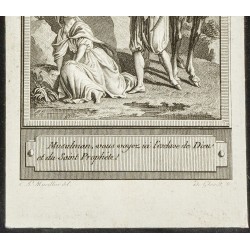 Gravure de XVIIIe - Petite gravure sur Ravie la Résignée - 3
