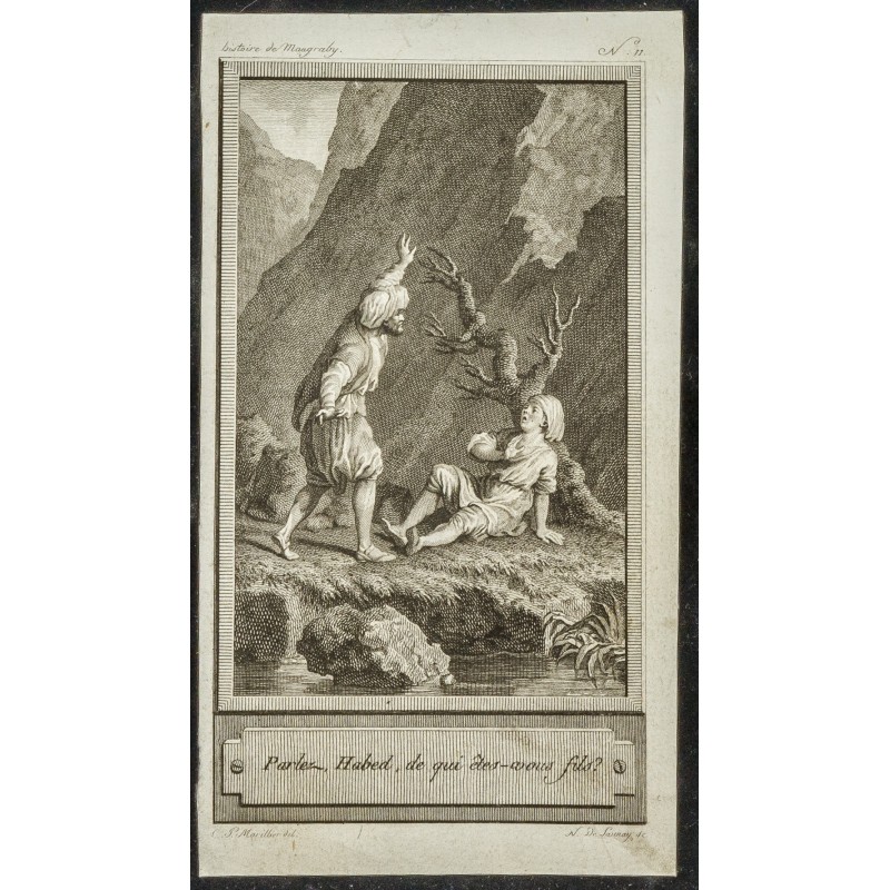 Gravure de XVIIIe - Petite gravure sur Maugraby - 1