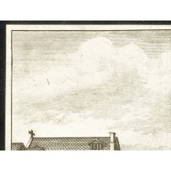 Gravure de 1707 - Le collège de S. Mary-Hall à Oxford - 2